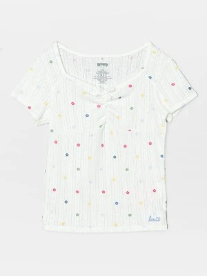 T-shirt z nadrukiem Levi's mleczny
