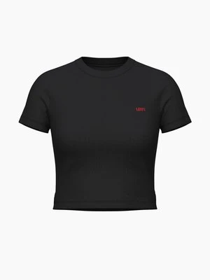 T-shirt z nadrukiem Levi's czarny
