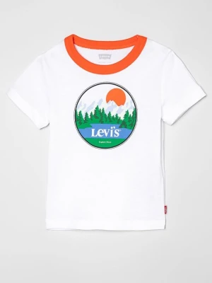 T-shirt z nadrukiem Levi's biały