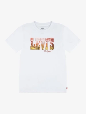 T-shirt z nadrukiem Levi's biały