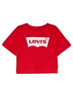 T-shirt z nadrukiem Levi's czerwony