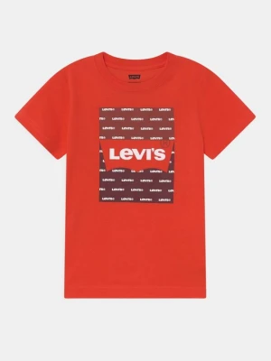 T-shirt z nadrukiem Levi's czerwony