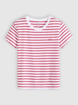 T-shirt z nadrukiem Levi's czerwony