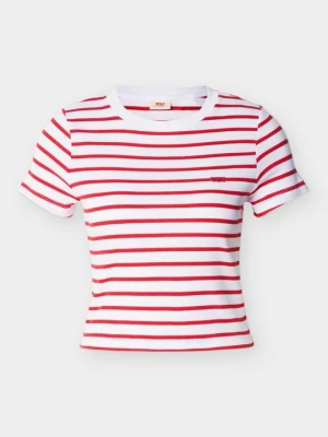 T-shirt z nadrukiem Levi's czerwony