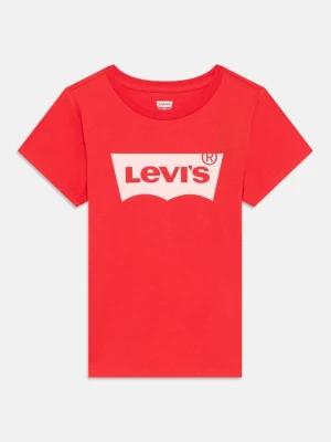T-shirt z nadrukiem Levi's czerwony