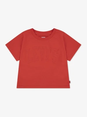 T-shirt z nadrukiem Levi's czerwony