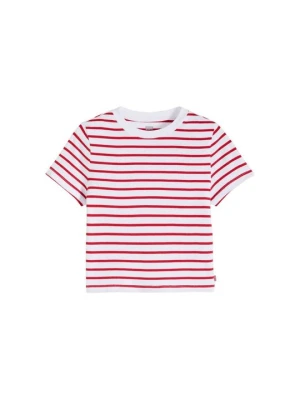 T-shirt z nadrukiem Levi's czerwony melanż