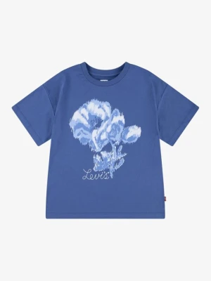 T-shirt z nadrukiem Levi's granatowy