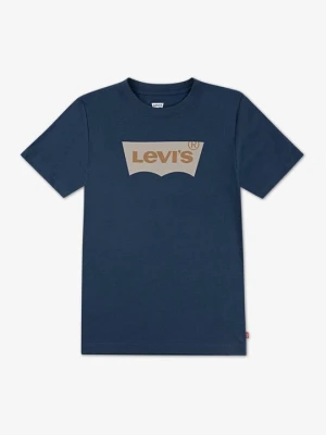 T-shirt z nadrukiem Levi's granatowy