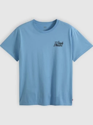 T-shirt z nadrukiem Levi's granatowy