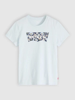 T-shirt z nadrukiem Levi's jasnoniebieski