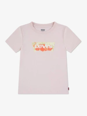 T-shirt z nadrukiem Levi's jasnoróżowy