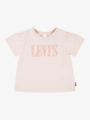 T-shirt z nadrukiem Levi's jasnoróżowy