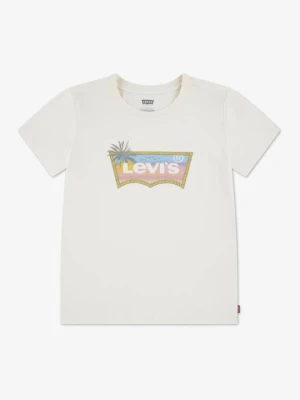 T-shirt z nadrukiem Levi's mleczny