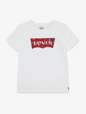 T-shirt z nadrukiem Levi's mleczny
