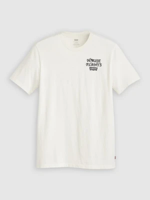 T-shirt z nadrukiem Levi's mleczny