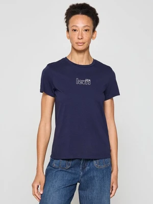 T-shirt z nadrukiem Levi's niebieski