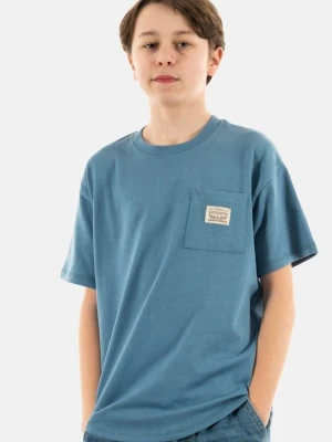 T-shirt z nadrukiem Levi's niebieski