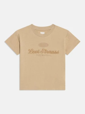 T-shirt z nadrukiem Levi's piaskowy