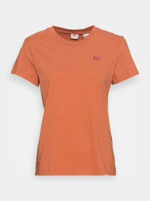 T-shirt z nadrukiem Levi's pomarańczowy