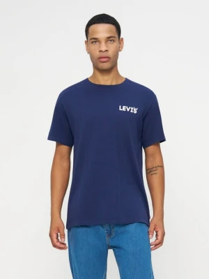 T-shirt z nadrukiem Levi's szafirowy
