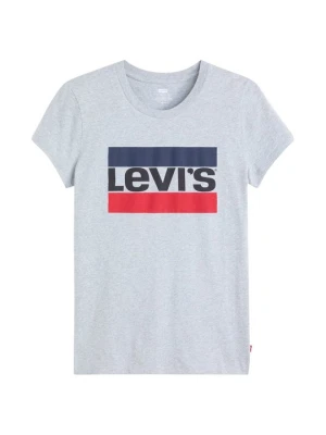 T-shirt z nadrukiem Levi's szary