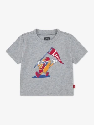 T-shirt z nadrukiem Levi's szary