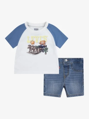 T-shirt z nadrukiem Levi's turkusowy
