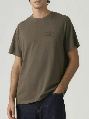 T-shirt z nadrukiem Levi's zieleń butelkowa