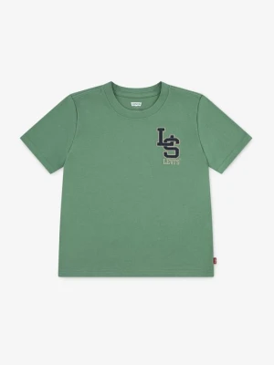 T-shirt z nadrukiem Levi's zieleń butelkowa