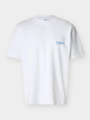 T-shirt z nadrukiem lindbergh biały