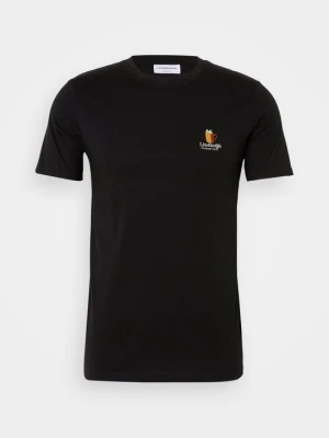 T-shirt z nadrukiem lindbergh czarny