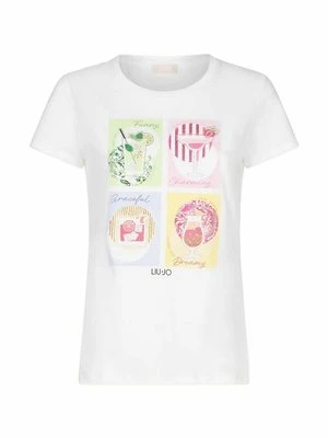 Zdjęcie produktu T-shirt z nadrukiem Liu Jo biały