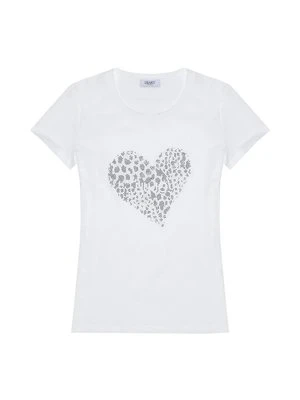 T-shirt z nadrukiem Liu Jo biały