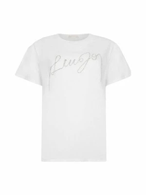 T-shirt z nadrukiem Liu Jo biały