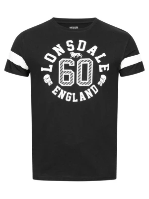 T-shirt z nadrukiem Lonsdale czarny