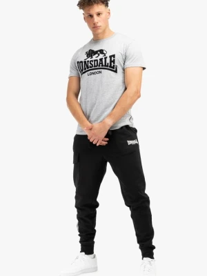 T-shirt z nadrukiem Lonsdale szary