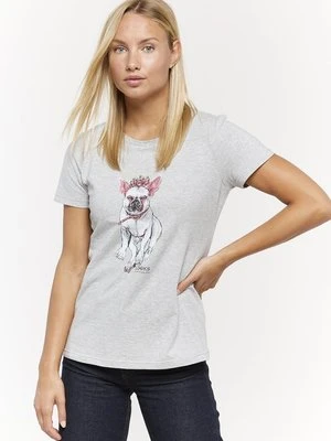 T-shirt z nadrukiem LOOKS by Wolfgang Joop