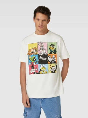 T-shirt z nadrukiem Looney Tunes® w odcieniu brudnej bieli Iceberg