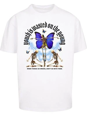 T-shirt z nadrukiem Lost Youth biały