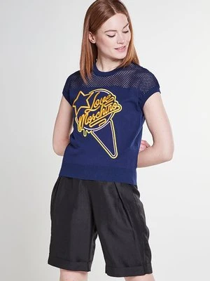 T-shirt z nadrukiem Love Moschino