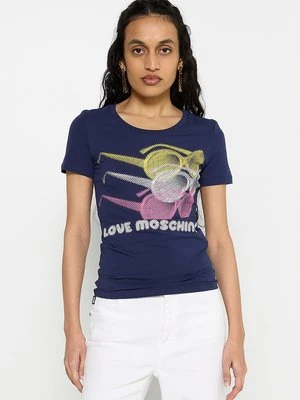 T-shirt z nadrukiem Love Moschino