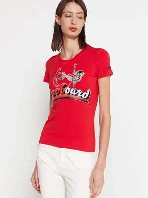 T-shirt z nadrukiem Love Moschino