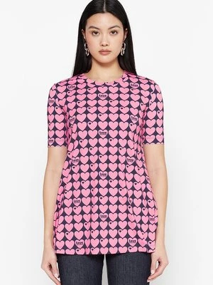 T-shirt z nadrukiem Love Moschino