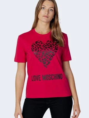 T-shirt z nadrukiem Love Moschino