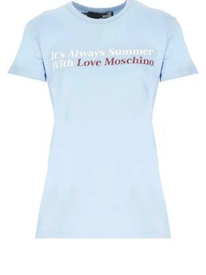 T-shirt z nadrukiem Love Moschino