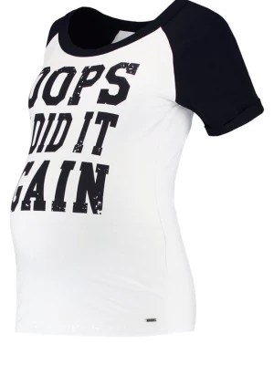 T-shirt z nadrukiem Love2wait biały
