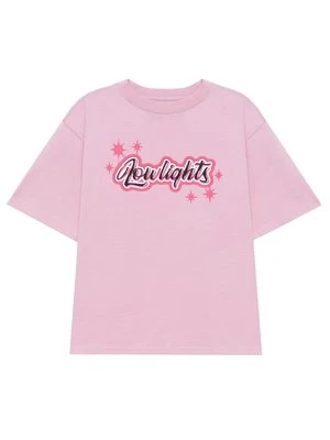 T-shirt z nadrukiem Low Lights Studios różowy