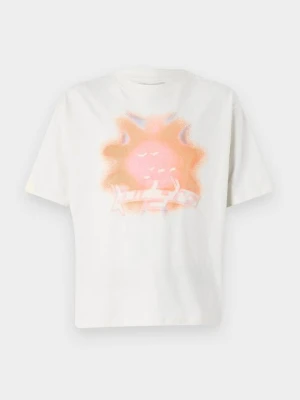 T-shirt z nadrukiem Low Lights Studios beżowy