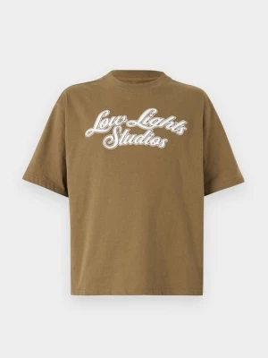 T-shirt z nadrukiem Low Lights Studios khaki